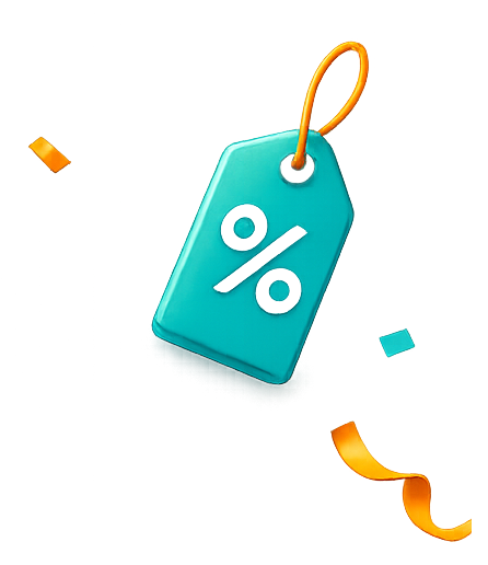 Etiqueta de descuento